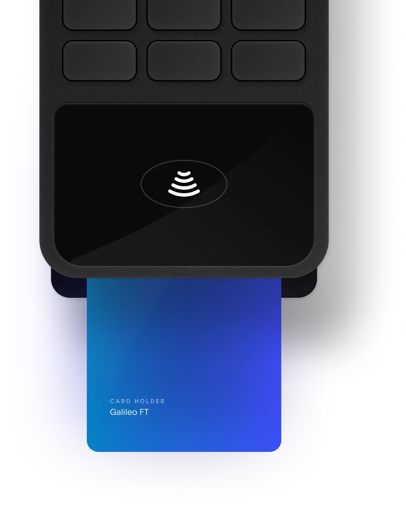 point of sale with card reader and card