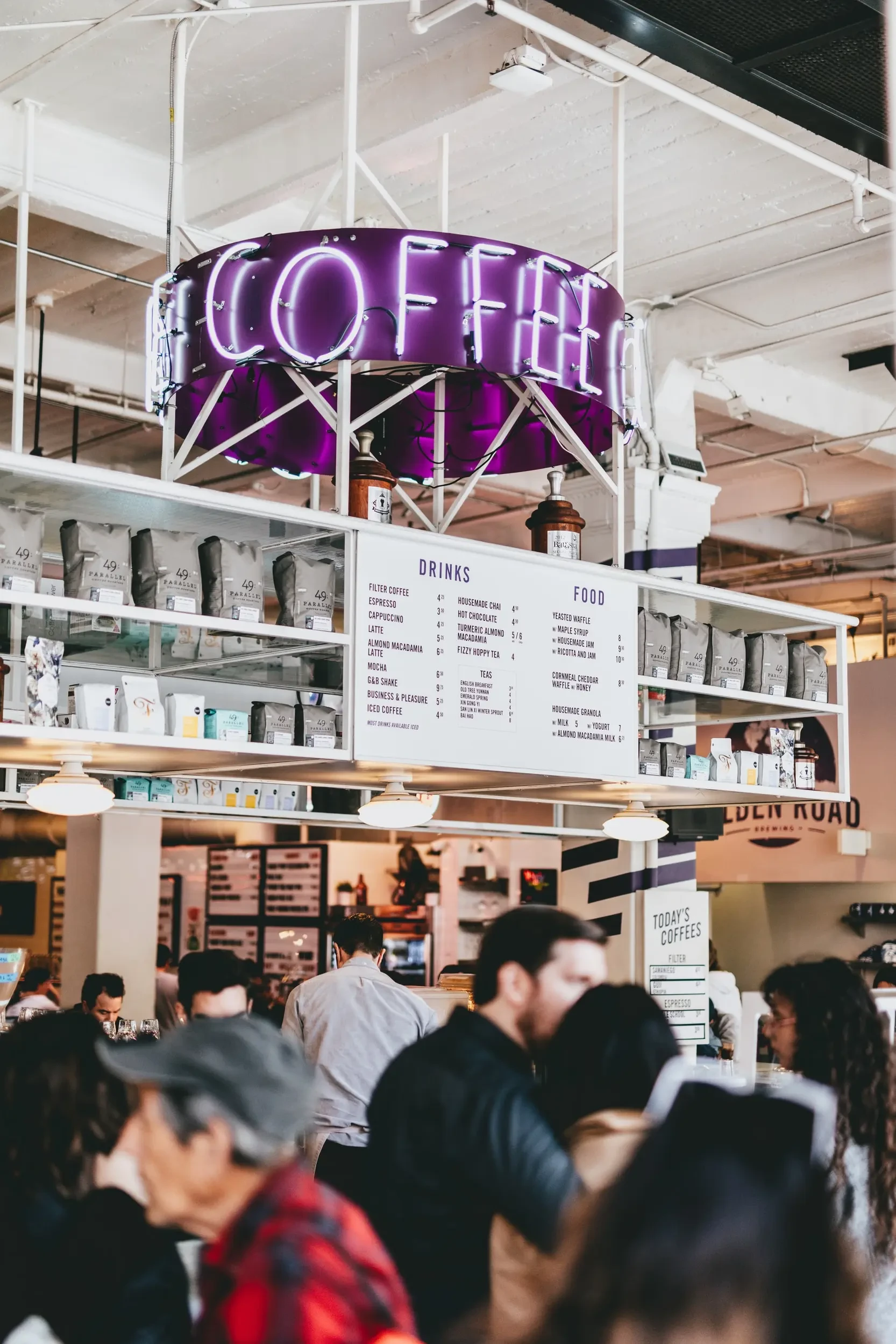 a busy coffee shop