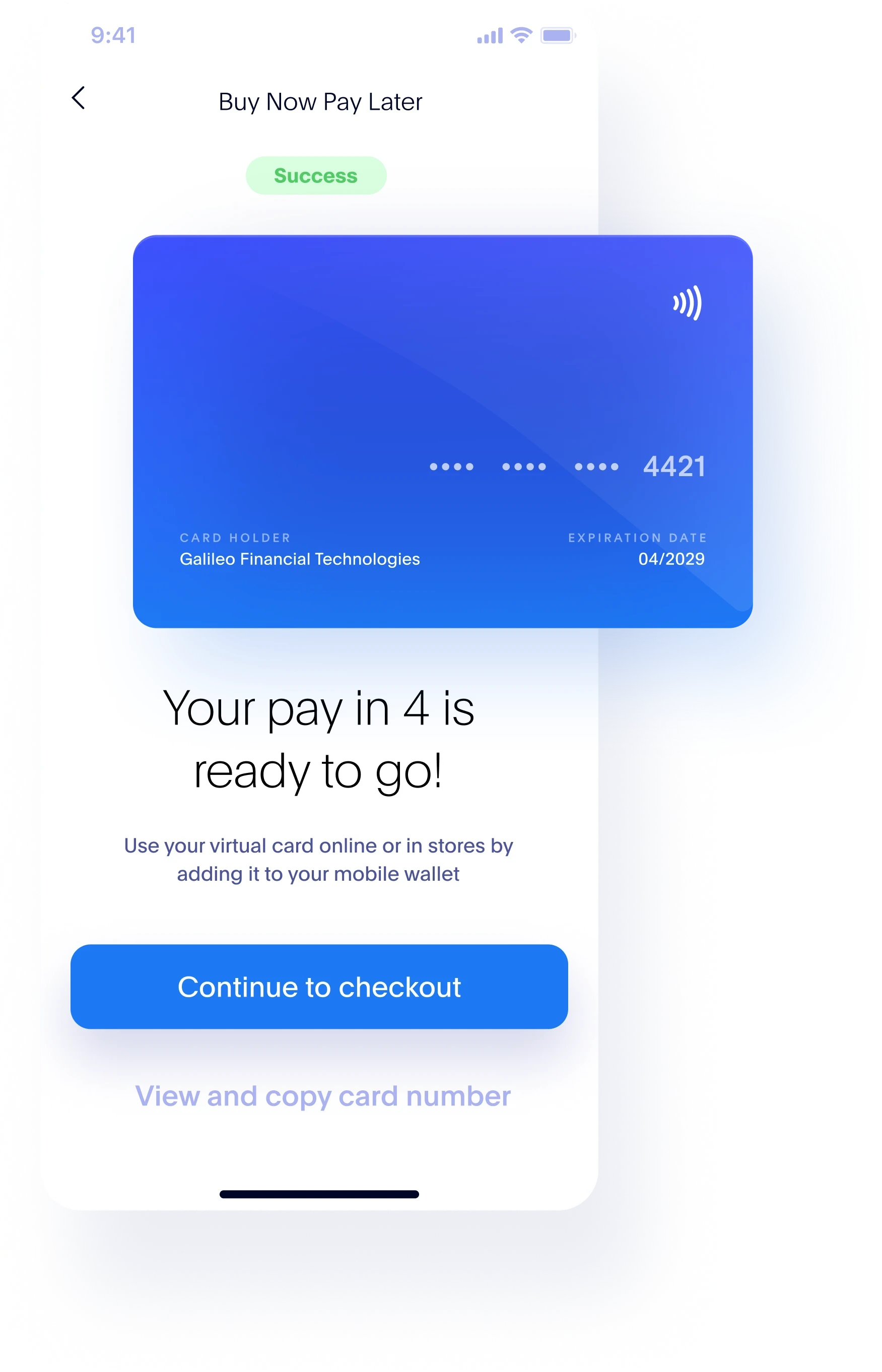 using buy now pay later on phone using card