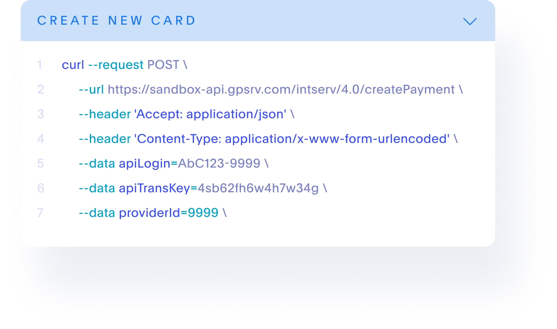 mock code for API call